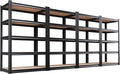 Set of 4 71"H-35"W-16D Garage Shelving-2050LBS 5 Tier Storage Shelves, by Unknown
