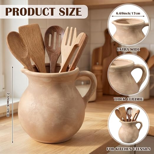 Potchen Rustic Kitchen Utensil Holder - Image 3