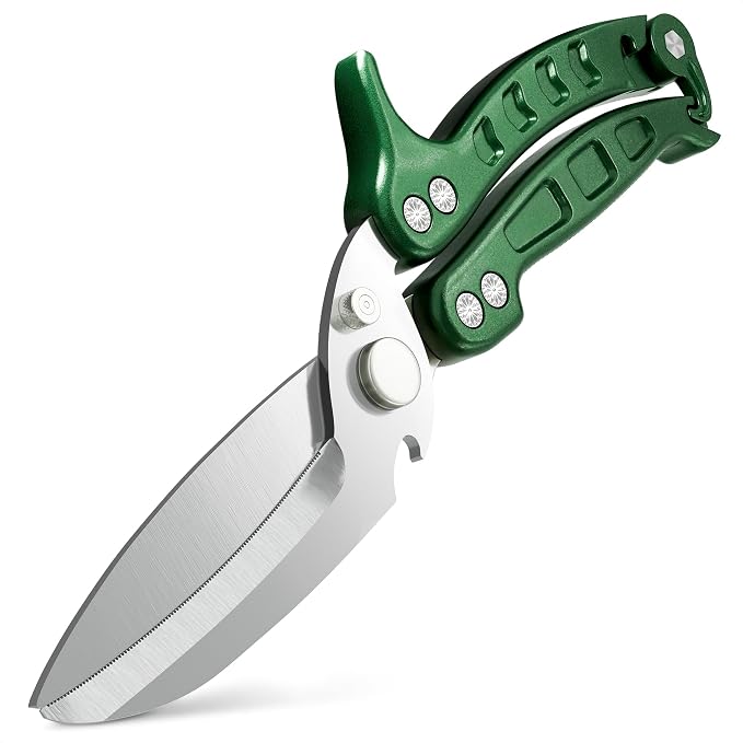 Heavy Duty Poultry Shears – Kitchen Shears Dishwasher Safe, Spring-Loaded by LIBERHAUS
