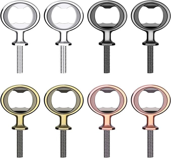 Metal Bottle Opener Insert Kits 8 Pack Blank Stainless Steel DIY Hardware Flat by Ohiyoo