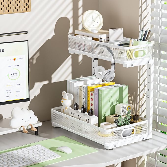 Under Sink Organizer, High Adjustable 2 Tier Under Sink Organizers and Storage - Image 9