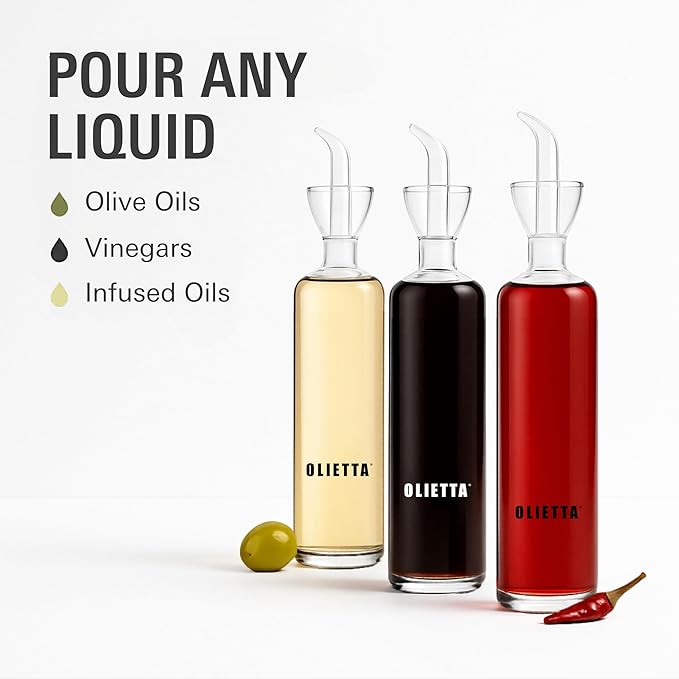 Olietta Olive Oil Dispenser Bottle Borosilicate Glass - Image 6
