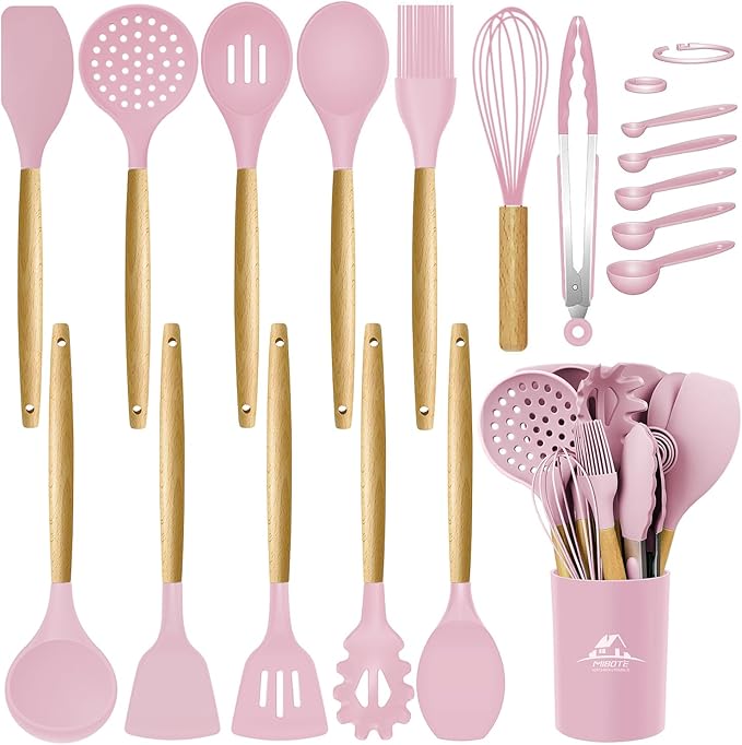 MIBOTE Silicone Cooking Kitchen Utensils Set by MIBOTE