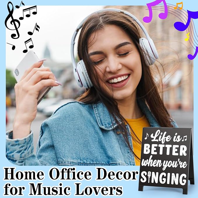 Life Is Better When You're Singing Music Desk Sign - Image 6