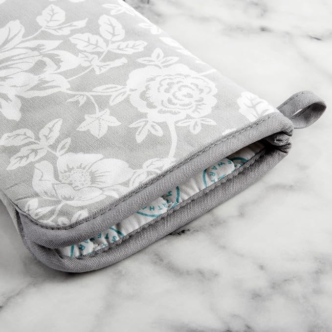 Martha Stewart Floral Vine Oven Mitt 2-Pack Set - Image 4