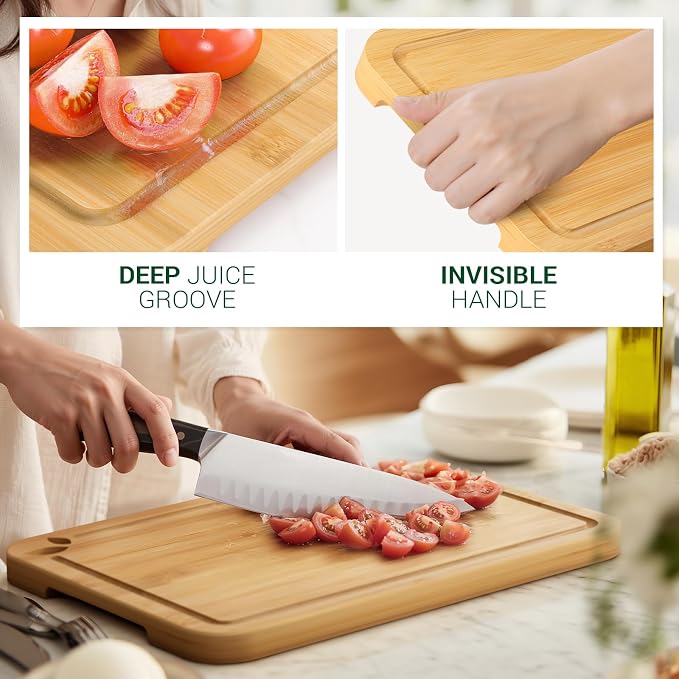 11 x 7.5 inch Bamboo Cutting Boards - Image 3