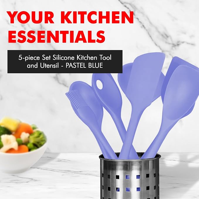Chef Craft - Premium Silicone Kitchen Tools and Utensils Set, Non-Scratch - Image 2