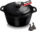 MUELLER HOME 6 Quart Enameled Cast Iron Pot Dutch Oven, Heavy-Duty Oven-Safe up by MUELLERHOME