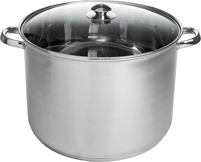 Ecolution Stainless Steel Stock Pot, Encapsulated Induction Ready Cooking Pot by Ecolution