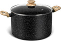 MICHELANGELO Stock Pot with Lid, 10 Quart Large Pot by Michelangelo