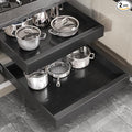 Seinloes 2 Pack Pull Out Cabinet Organizer 22" Deep, Full Extension 3 Slide by Seinloes