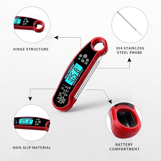 X&E Meat Thermometer Digital – Instant Read Food Thermometer - Image 6