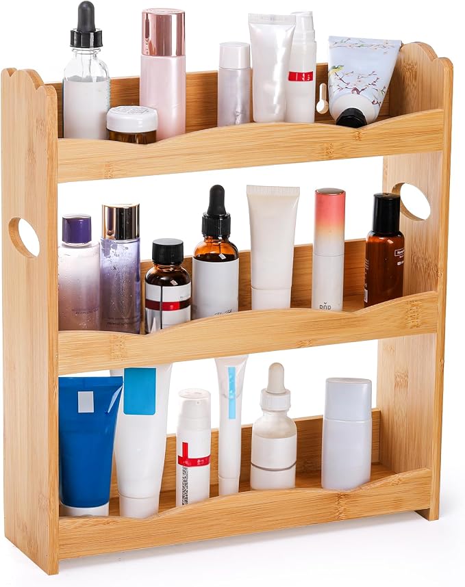 Jucoan 3-Tier Bamboo Spice Rack - Image 4