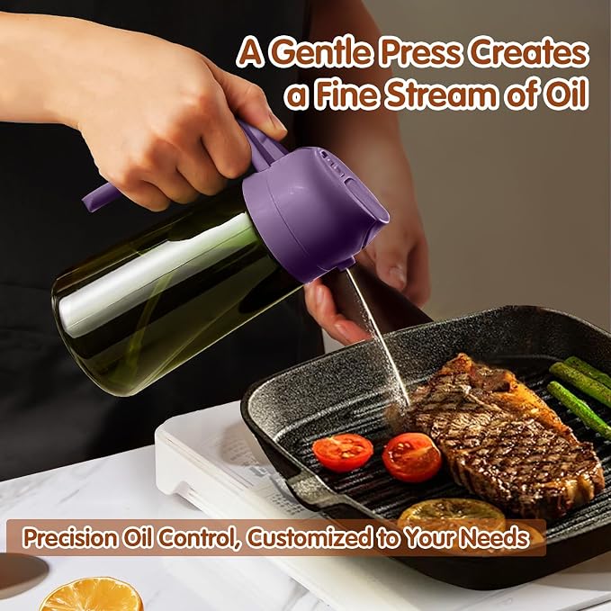 YARRAMATE 2Pcs 16oz/470ml Dark Green Oil Sprayer - Image 5