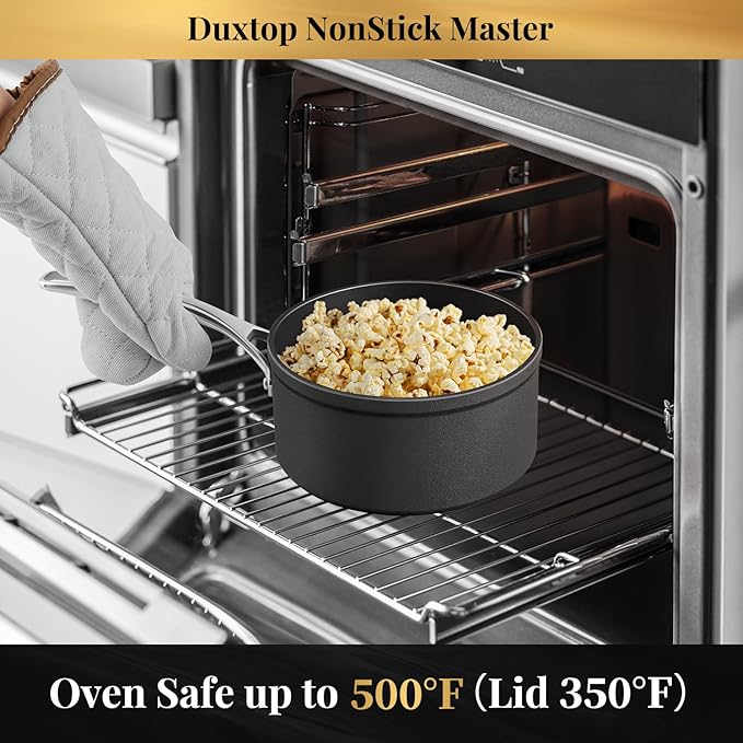 Duxtop Nonstick Master Saucepans Hard Anodized 2 Quart Small Sauce Pan - Image 7