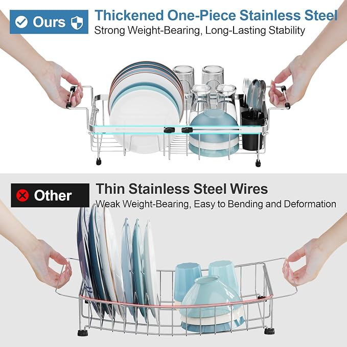 GSlife Small Sink Dish Drying Rack - Image 6
