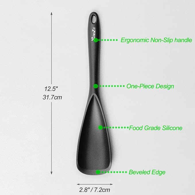 Silicone Spatula Spoon, Seamless Design, Safe - Image 2