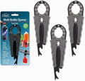 Jokari 3-Pack Multi Bottle Opener – Jar Lid Opener, Can Tab Lifter, Twist Cap by Jokari