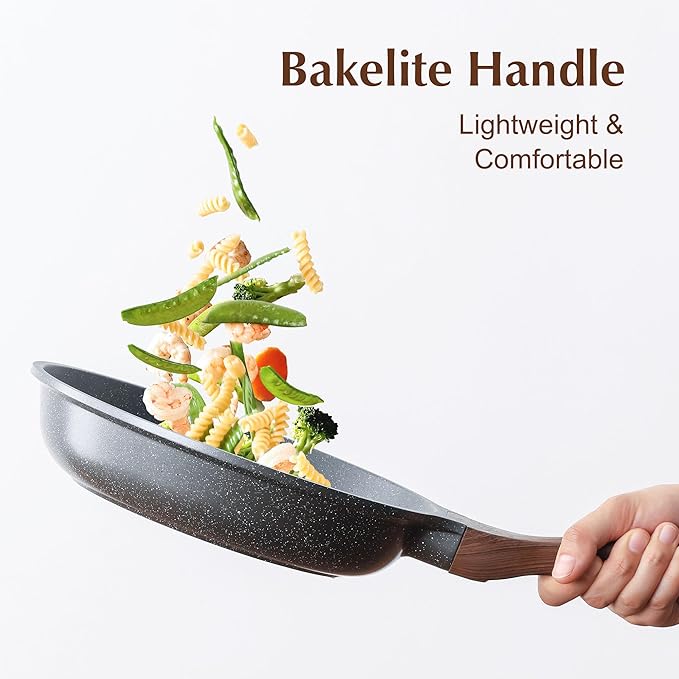 SENSARTE Nonstick Frying Pan Skillet, Swiss Granite Coating Omelette Pan - Image 6