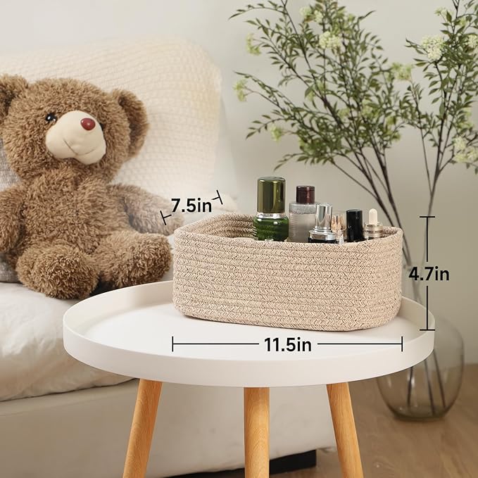 MiniArk Small Storage Baskets for Organizing | Closet Organizer Bins | Shelf - Image 3