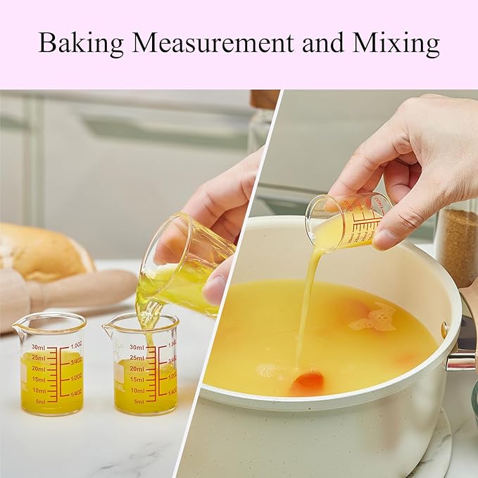 High Borosilicate Glass Measuring Cup-V-Shaped Spout，Glass Measuring Beaker - Image 5