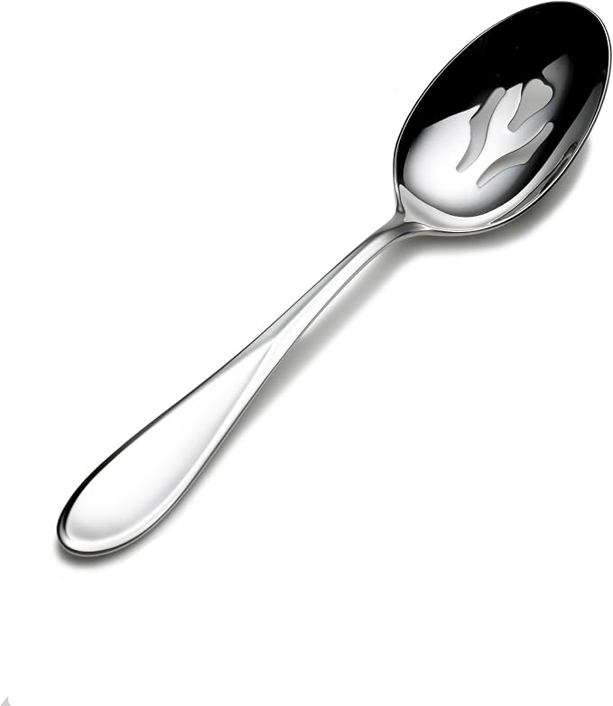 Mikasa 5080632 Bravo Stainless Steel Large Slotted Serving Spoon - Image 2