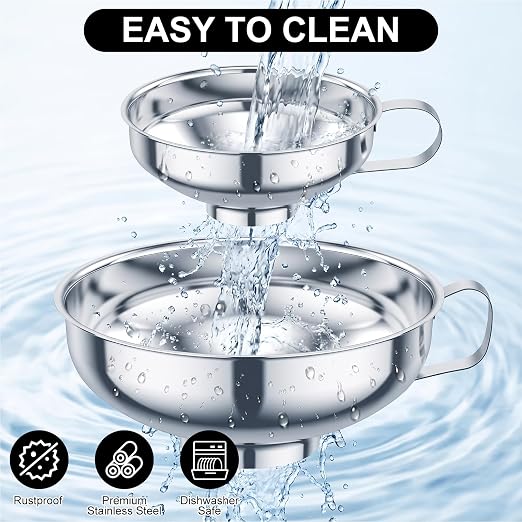 12 Piece Stainless Steel Canning Funnel Set - Image 5