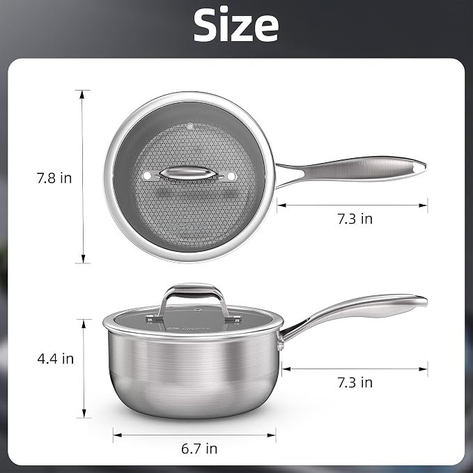 COOKER KING 3 Quart Stainless Steel Saucepan - Image 7