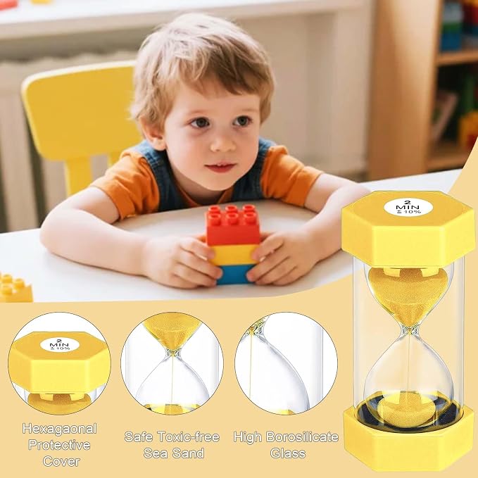 30 Minute Hourglass Sand Timer, Unbreakable Hexagon Sand Clock 30 Min, Reloj De - Image 7