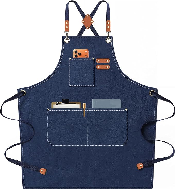AFUN Chef Aprons for Men Women by BringYouaFun