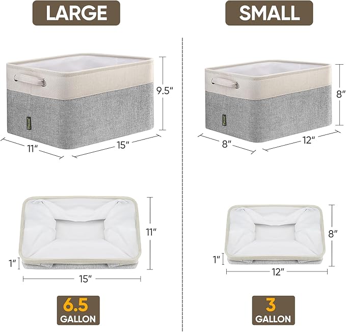 BALEINE 1 Pack Fabric Closet Storage Bins - Image 2