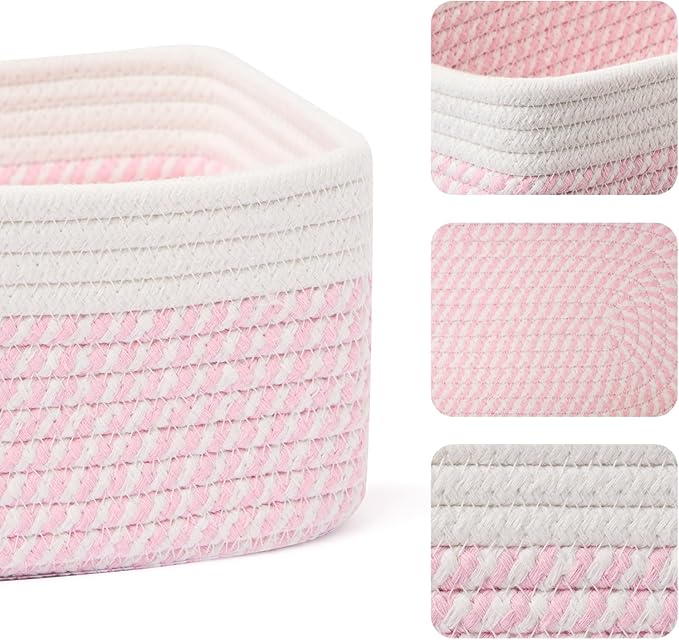 MiniArk Small Storage Baskets for Organizing | Closet Organizer Bins | Shelf - Image 2