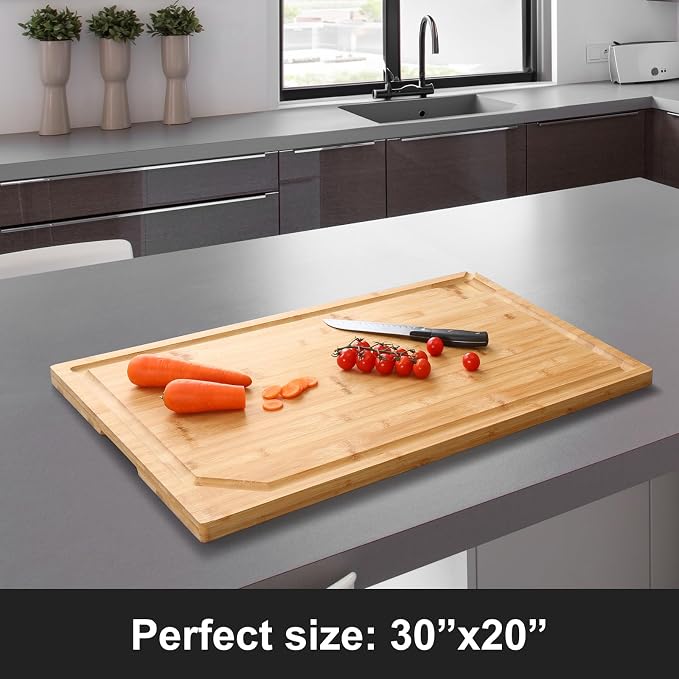 30 x 20 Extra Large Bamboo Cutting Board - Image 2