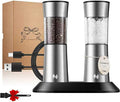 Gravity Electric Salt and Pepper Grinder Set, Automatic Mills by CUNLINARFFUN