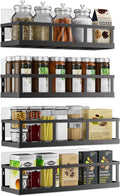 Spice Rack Wall Mounted, 4 Pack Pantry Door Organizer & Hanging Storage Baskets by Umomi