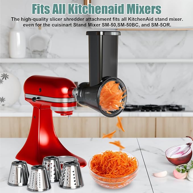Slicer Shredder Attachment for Kitchenaid Stand Mixer, Salad Machine - Image 6