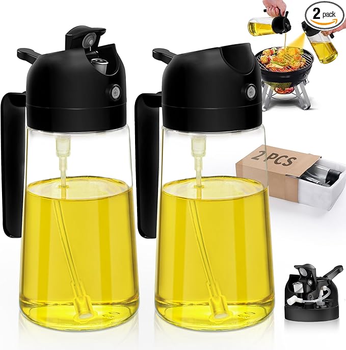 Kitchen Gadgets Oil Sprayer for Cooking 2pcs, Oil Dispenser for Kitchen by DWTSDANWEITESI