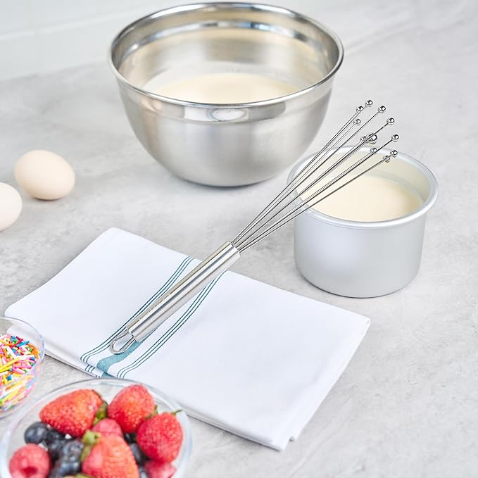 Restaurantware 10.5 in Stainless Steel Ball Whisk - Image 4