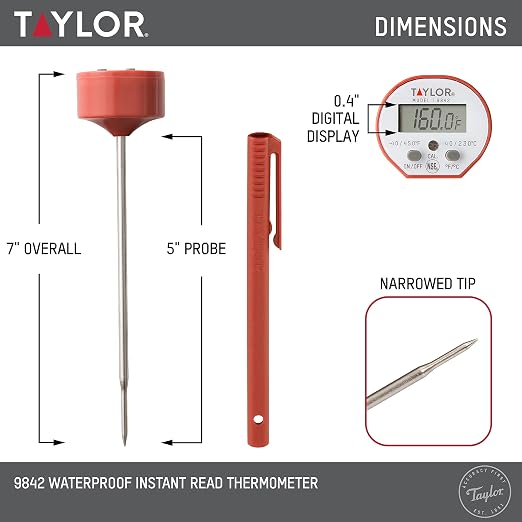 Taylor Waterproof Digital Instant Read Thermometer - Image 3