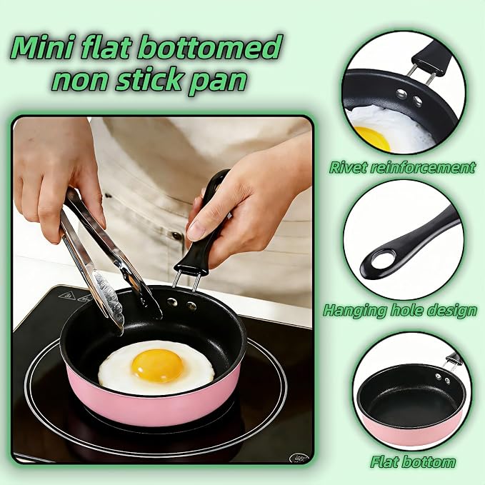 4.7 Inch Mini Skillet, Non-Stick Egg Pan - Image 4