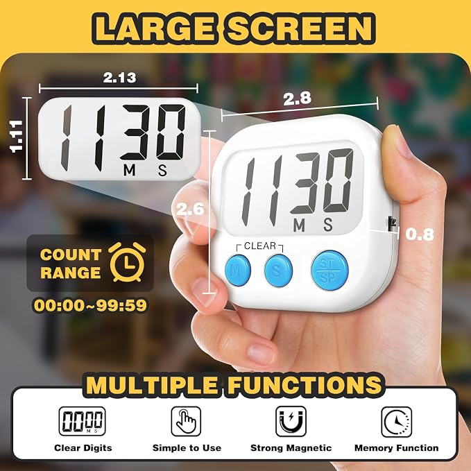Classroom Timers for Teachers Kids Large Magnetic Digital Timer Teacher - Image 4