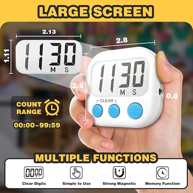 Classroom Timers for Teachers Kids Large Magnetic Digital Timer Teacher - Image 3