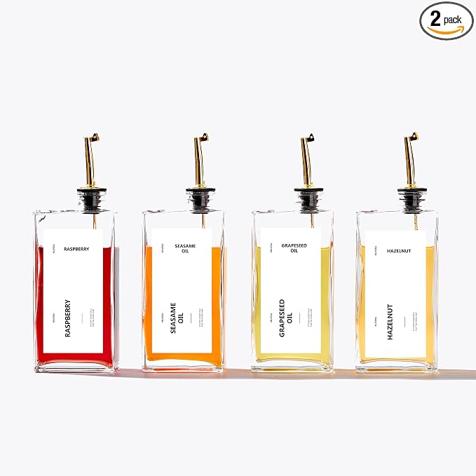 Olive Oil Dispenser Bottle for Kitchen, 16.9 oz/ 500 ml Cooking Oil Container by Unknown