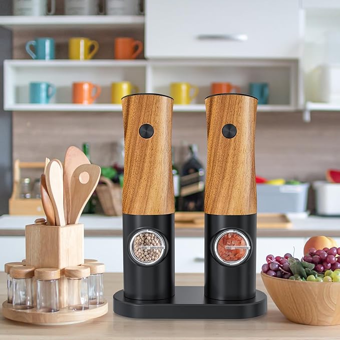 Electric Salt and Pepper Grinder Set - Image 7