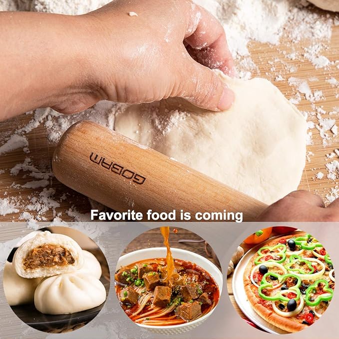 GOBAM Wood Rolling Pin, Small - Image 7