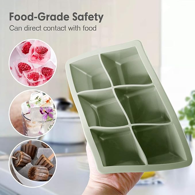 Excnorm Silicone Ice Cube Trays 3 Pack - Image 6