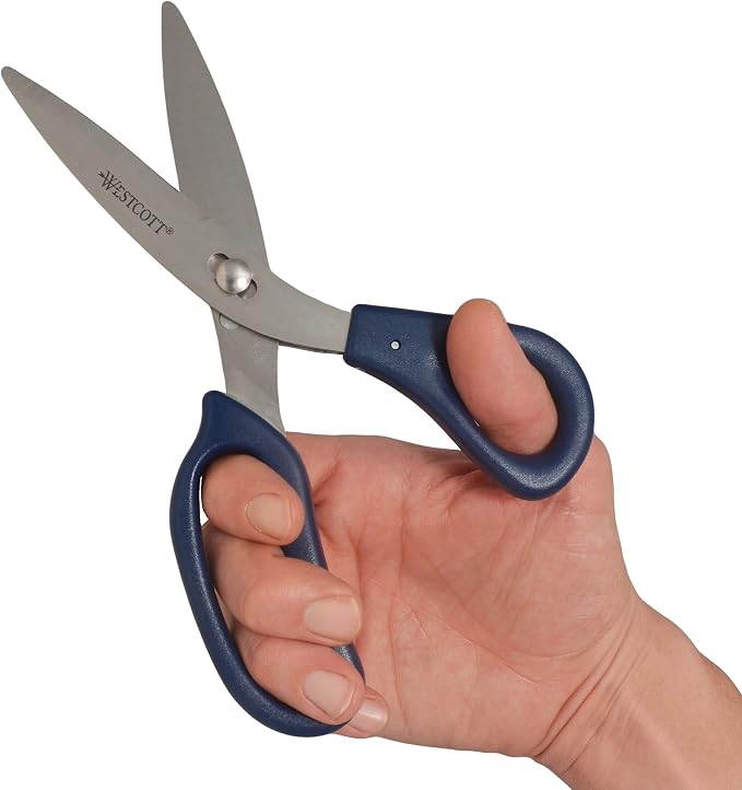 Westcott 8" Power Pivot Stainless Steel Hard Handle High-Leverage Crafting and - Image 9