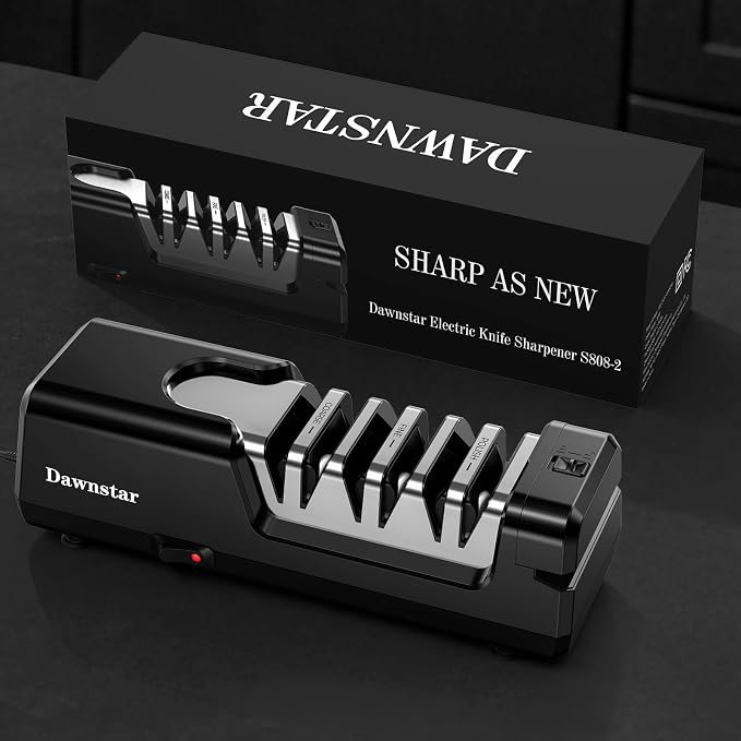 Electric Knife Sharpener, Precise 20° Diamond Knife Sharpener - Image 8