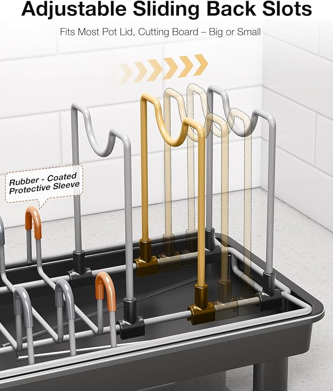 Small Dish Drying Rack Carbon Steel Dish Rack Rustproof - Image 6