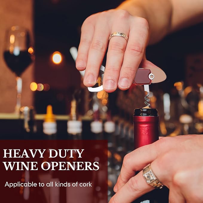 Ziliny 24 Pcs Bottle Opener Keychain Bulk Wine Bottle Beer Opener Keychain - Image 5